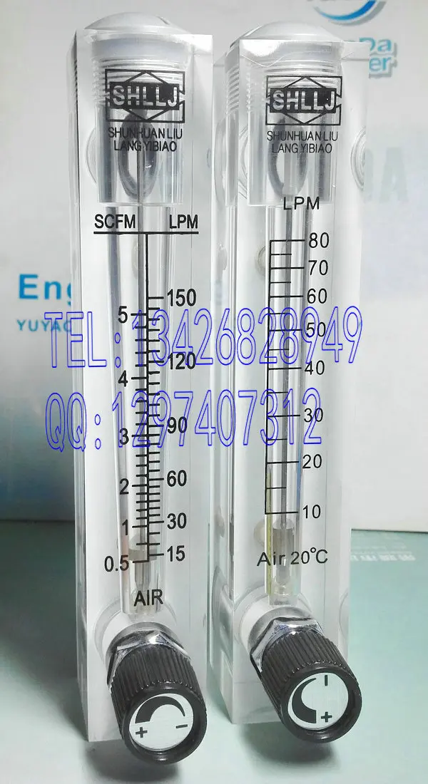 

LZM-15T adjustable air panel flowmeter 15-150LPM 0.5-5SCFM gas flowmeter