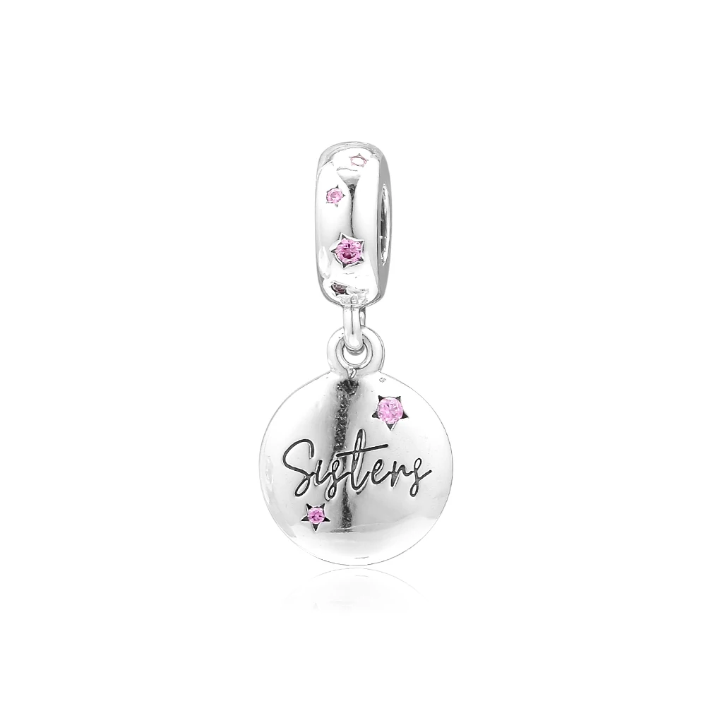 

Fits Pandora Bracelet Original Charms 925 Sterling Silver Forever Sisters Dangle Charm Beads for Jewelry Making kralen perles