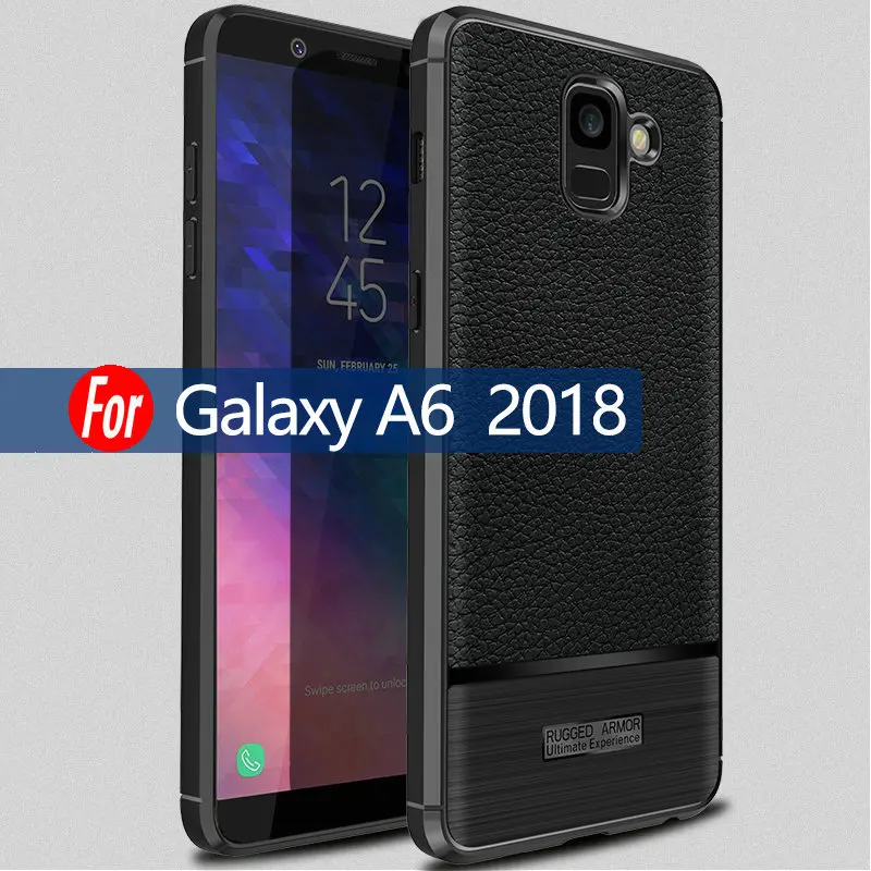 A6 2018 Case 360 Full Protect Back Cover Phone For Samsung Galaxy 5.6inch Anti-Knock Shockproof Silicone TPU Cases |