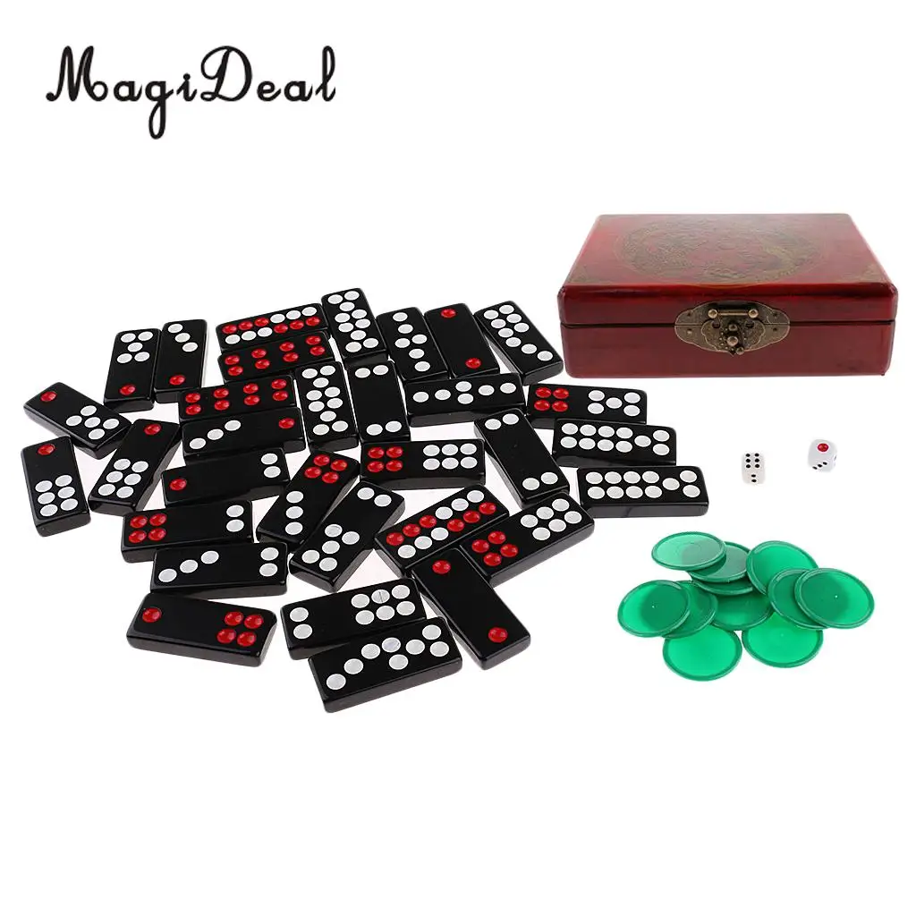 Birthday Gift Chinese Pai Gow Paigow Tiles Game Casino for Party Entretainment Board Games Party Fun Toy for Pub Club Accessory