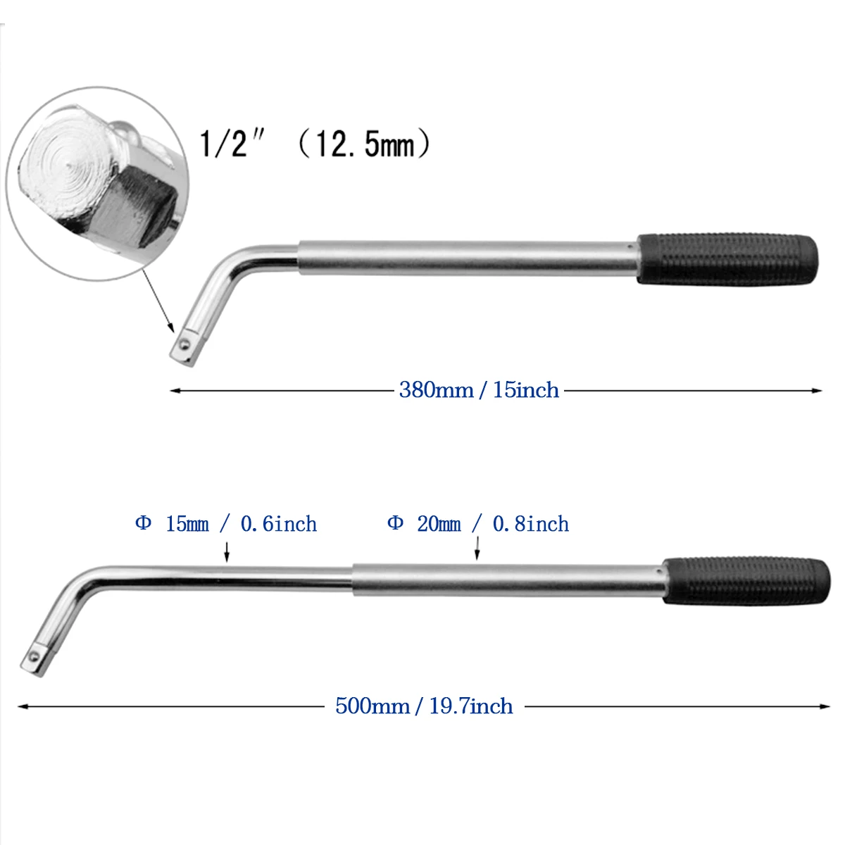 Pocketman TL120404 4 гнезда Телескопический наконечник, колесный ключ z50