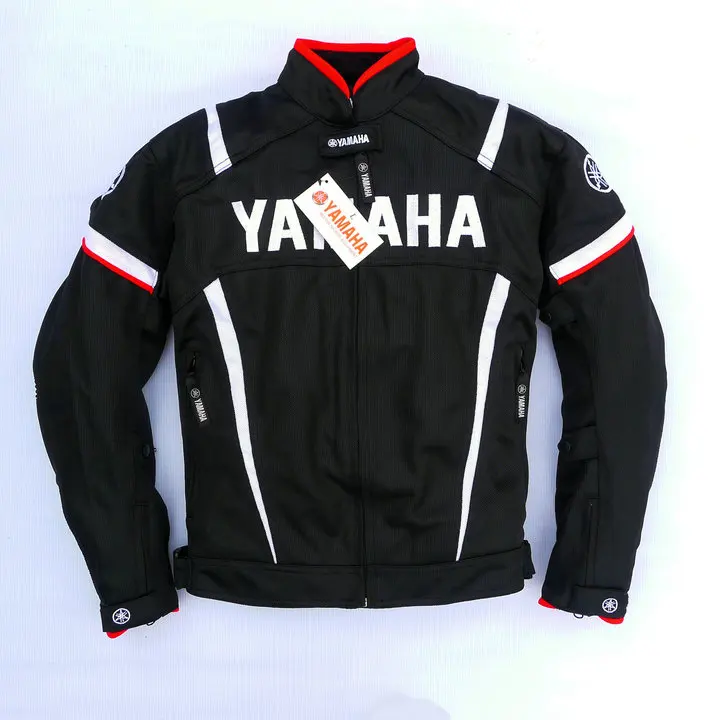 Verano motocicleta Moto GP chaqueta con Protector para YAMAHA M1 equipo Racing Motocross ropa azul negro Verano motocicleta Moto GP chaqueta con Protector para YAMAHA M1 equipo Racing Motocross ropa azul negro