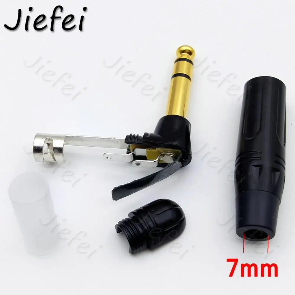 conector de audio conector alta latao banhado angulo plugue guitarra eletrica 02