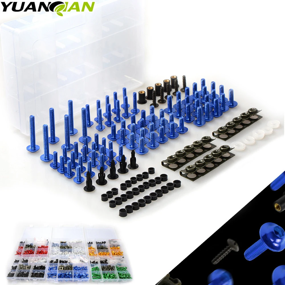 

Universal CNC Motorcycle Fairing Body Work Bolts Spire Speed Fastener Clips Screws Nuts for Suzuki GS500 GSF 600 Bandit S-X