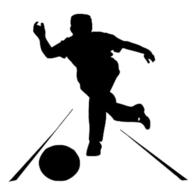 

13.1CM*15.7CM Fashion Bowling Club Design Sport Vinyl Car Sticker S9-0363