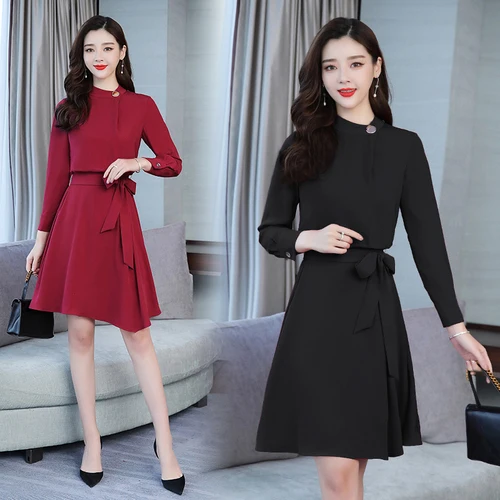 

Spring New Fashion Irregular Midi Dress Vestidos Office Lady The Dress Vestido De Festa Solid Color Dress For Women Ukraine