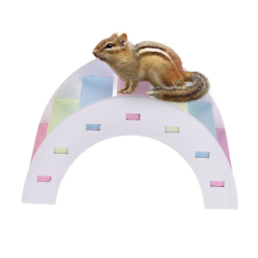 Cute Hamster Rainbow Bridge Small Pet Toys Antiskid Small Animal Cage