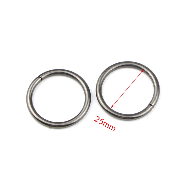 10pcs/pack O rings Metal Non Welded Nickel Plated Collars Round Loops Belt  Buckle Package Accessorie 12mm-38mm - AliExpress