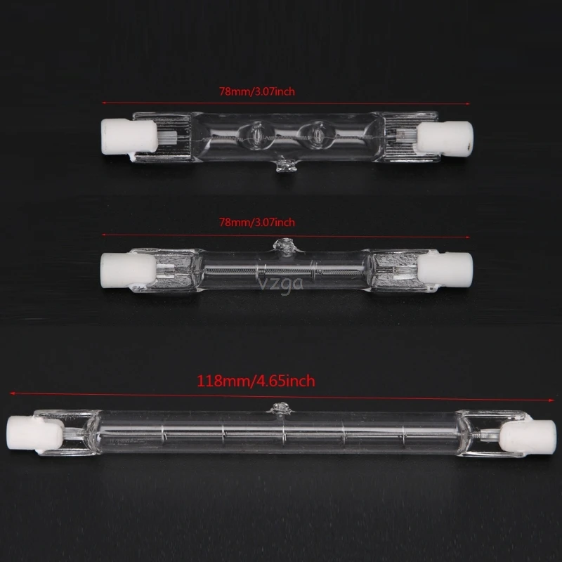 

R7S Halogen Linear Light Bulb 100W/150W/500W 78mm/118mm Double Ended AC 220-240V MAY04 dropshipping