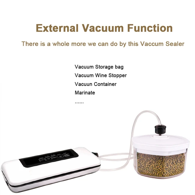 Multifunctional 220V/110V Household Food Vacuum Sealer Packaging Machine Film Sealer Vacuum Packer Including 10Pcs Bags