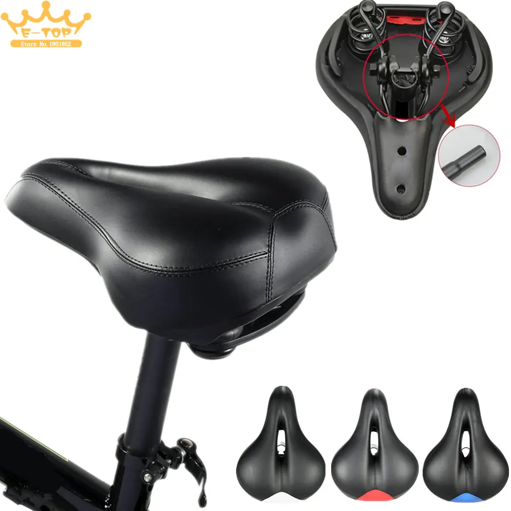 

4 colour Wide Bicycle Seat Cycling Saddle Comfortable Seat Mountain Bike Sponge Big Cushion Ride Bicycle Accessories