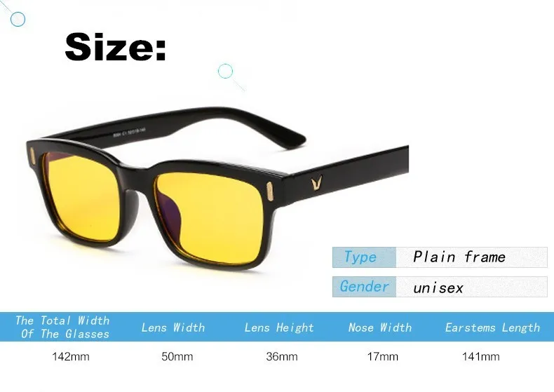 Brightzone Анти-усталость и УФ-фильтром синий свет фильтр остановить нагрузку на глаза защита игрового Стиль Рамка компьютер Очки Для мужчин