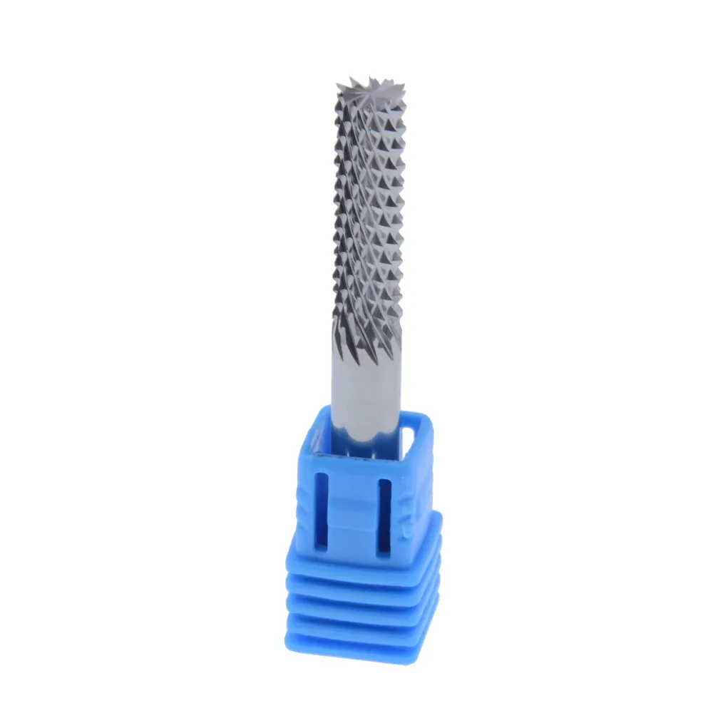 

1Pcs Router Bit 6.35x25mm Engraving Cutter Bit Cnc Rotary File Disc Corn Milling Pcb Router Wood cutting tool