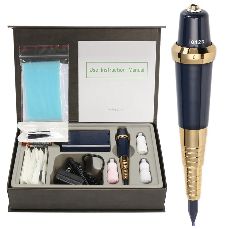 

Eyebrow Tattoo Machine kits Professional Rotary Pen Gun With Needles Pigment For Permanent Makeup Embroidered Eye Lip Eyeliner