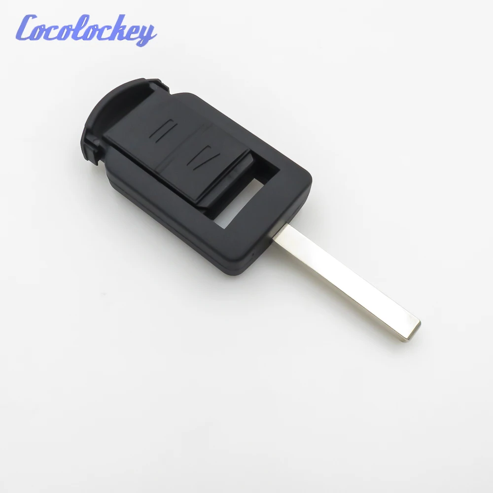 Cocolockey 2 Buttons Remote Key Shell Cover FOB Case Fit For Vauxhall Opel Corsa Replacement Key Hu100 Blade Uncut