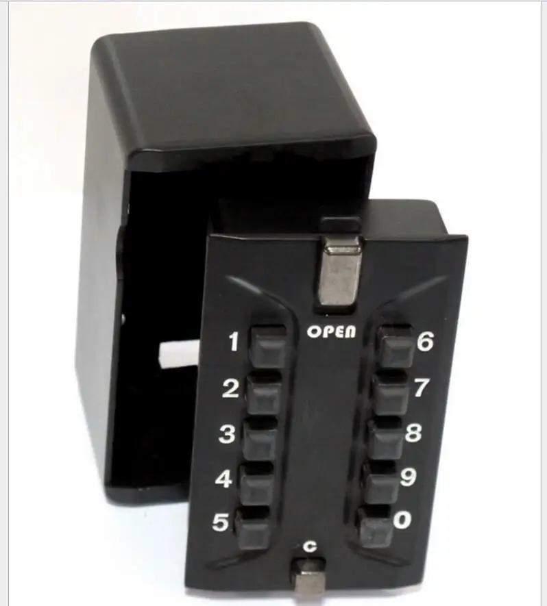 Настенный для ключей для безопасного хранения Организатор Ящик с Комбинации замок 10 цифровой пароль Водонепроницаемая Накладка для дома на открытом воздухе Применение