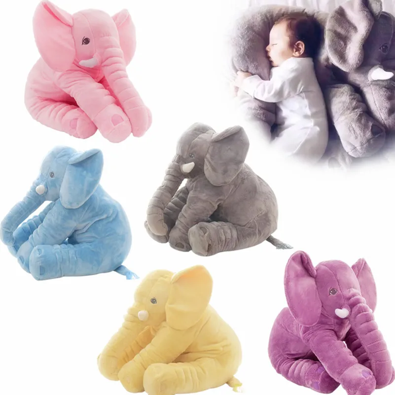 MIAOOWA 1PC 40/60cm Infant Soft Appease Elephant Playmate Calm Doll Baby Appease Toys Elephant Pillow Plush Toys Stuffed Kid Toy
