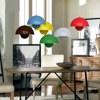 

3pc colorful pendant lamp Panton flowerpot flower pot flower pot pendant lamps ufo dining lamp bar clothing store FG991