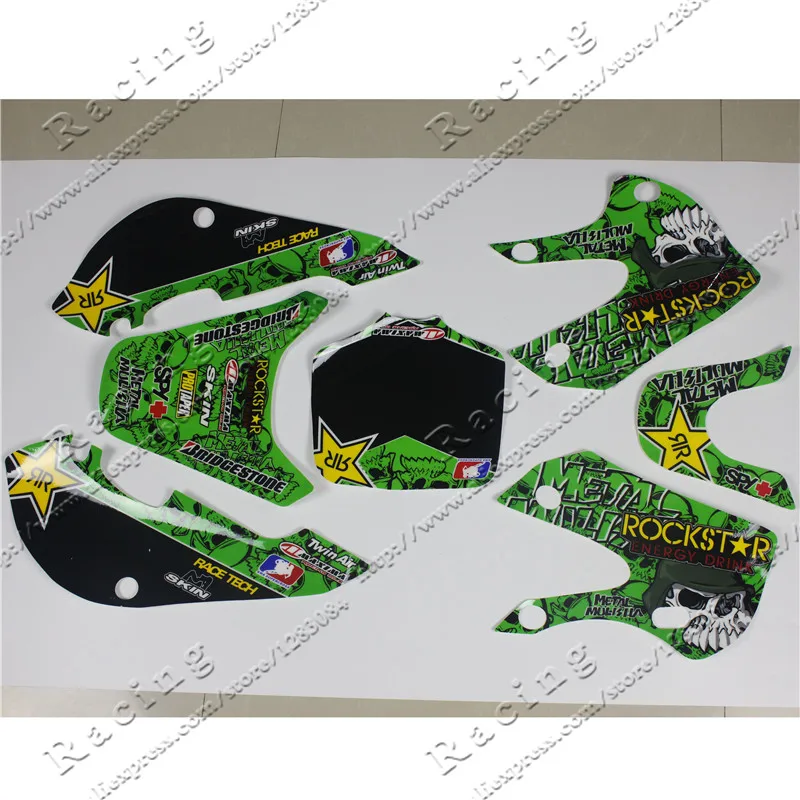 Aftermarket Racing Decals Graphic Sticker Set for Dirtbikes Compatible