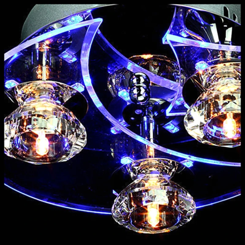 

Contemporary LED Crystal Light Pendant Lamp Lighting Chandelier Flush Mount light for Indoor