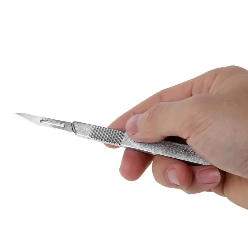 Скальпель режущий нож с 10 шт. лезвий для скульптурирования 11 # DIY Резак Гравировка