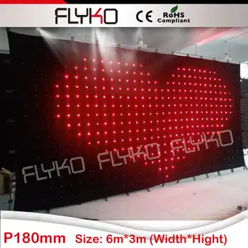 

ic chips led video curtain hot p18 full color led curtain xxx video