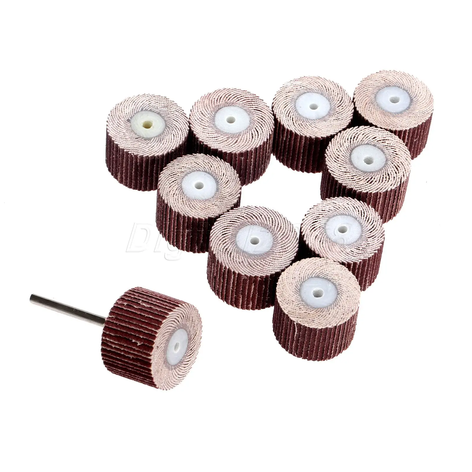 10PCS Brush Grinding Tool Flap Wheel FLAP WHEELS/Polish Pad 240 Grit