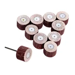 Roues à lamelles/tampon de polissage #240 grain Dremel, accessoires pour outil rotatif Dia.20mm 10 pièces 