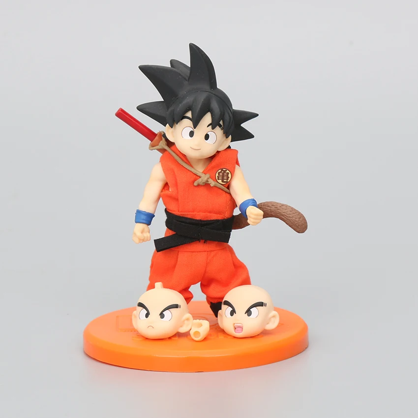 21 см 12 см Dragon Ball DOD Super Saiyan Son Gokou ПВХ фигурка Сменное лицо детство GokuCollectible модель игрушки куклы