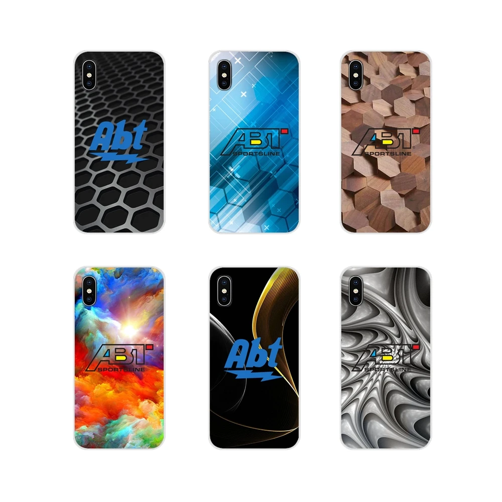Популярная автомобильная линия логотипа ABT для Apple iPhone X XR XS MAX 4 4S 5 5S 5C SE 6 6S 7 8 Plus ipod