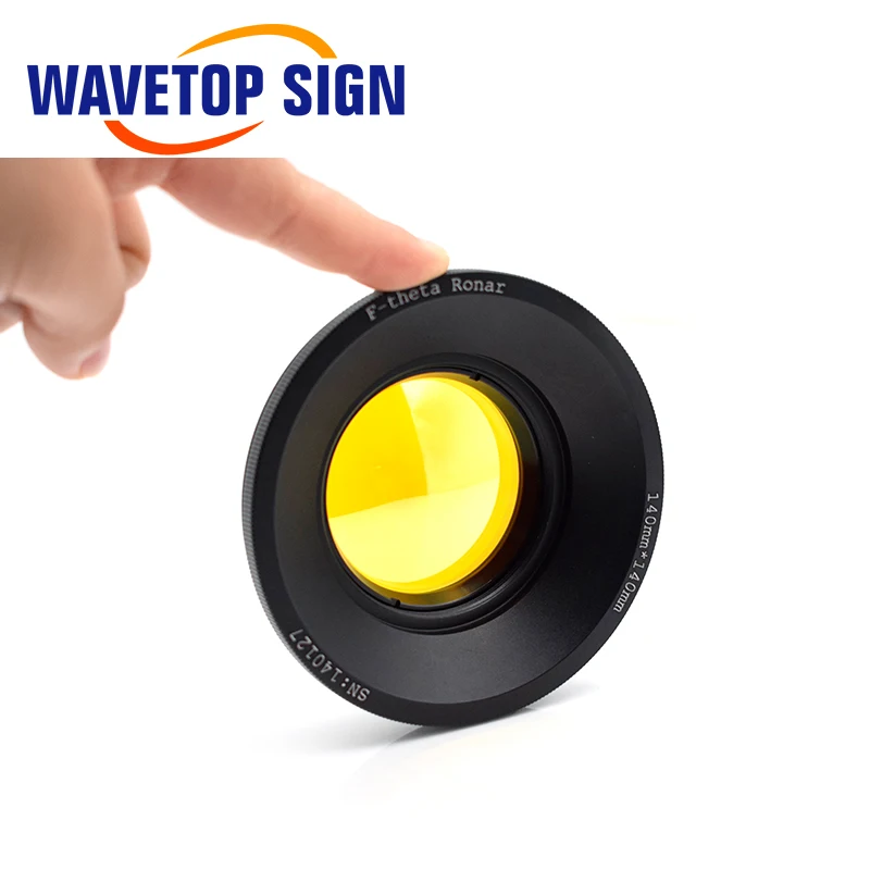 WaveTopSign CO2 F-theta сканирующий объектив полевой объектив 10.6um 10600nm 50*50~ 300*300 мм F75-430mm для YAG оптический CO2 лазерная маркировочная машина