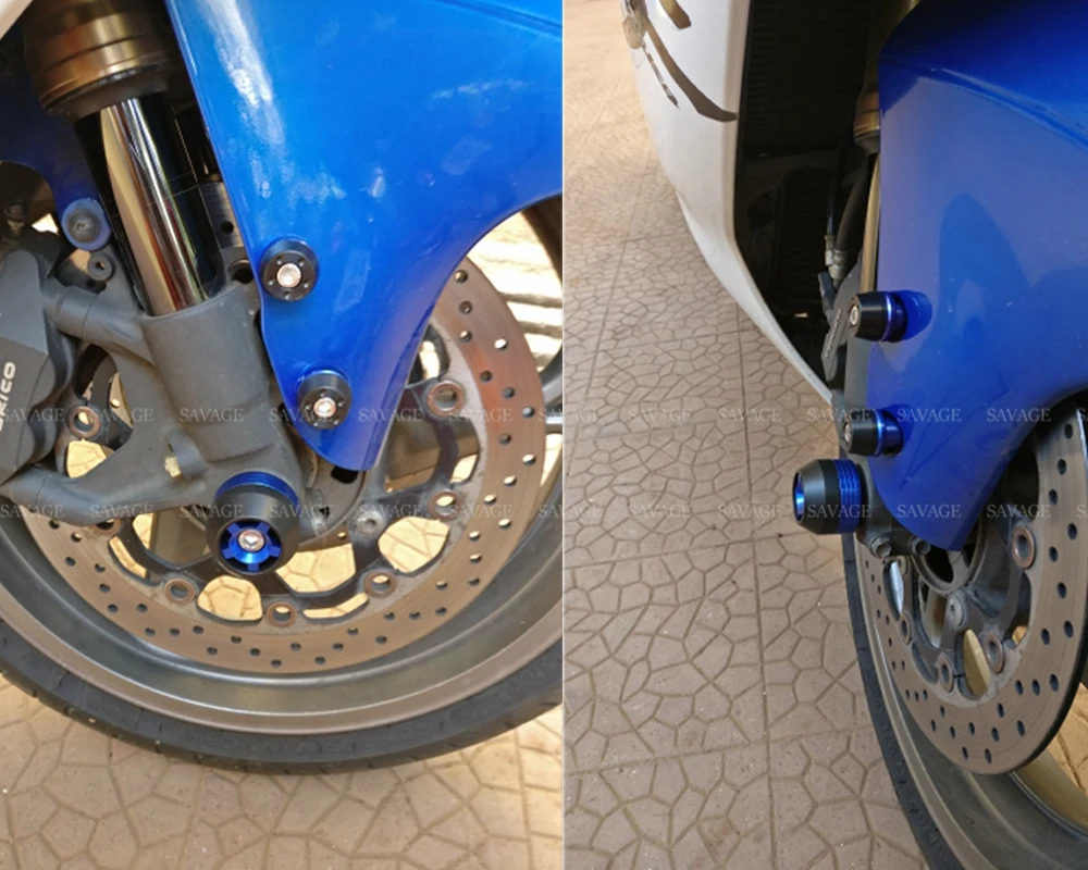Передний мост вилка колеса протектор ползунки для SUZUKI GSX 1300/1300R GSX1300 B-KING BK GSX1300R HAYABUSA защита от падения слайдер