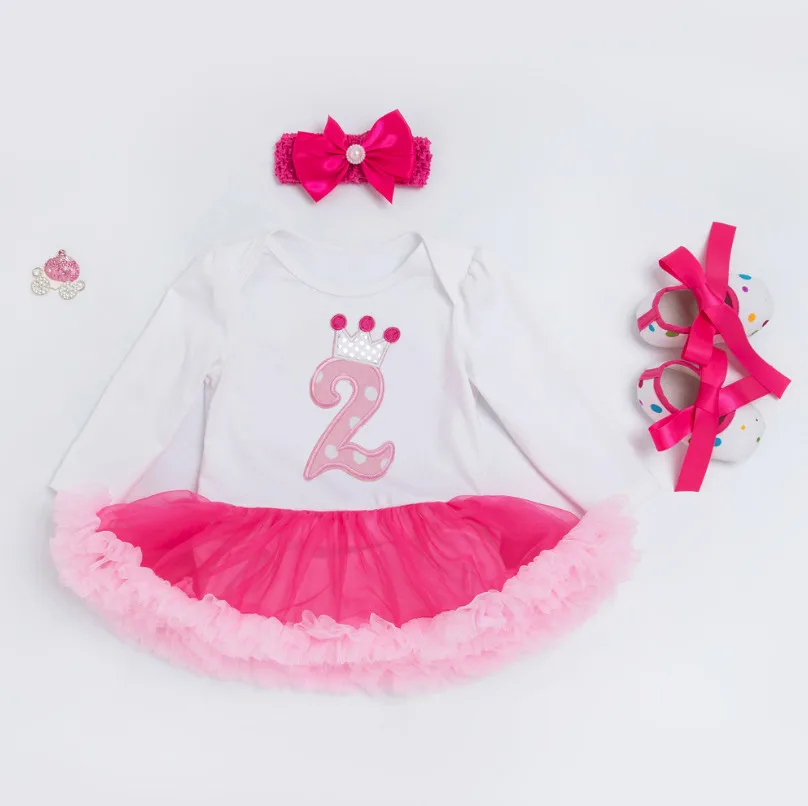 Для новорожденных; костюмы для вечеринки в честь Дня Рождения одежда из хлопка для маленьких девочек; комбинезон; комплект из 3 предметов, Костюмы наборы костюмы принцессы кружевные платья для детей - Цвет: 3 piece set