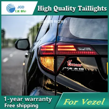 

Car Styling Tail Lamp case for Honda HR-V 2015 2016 Tail Lights LED Tail Light Rear Lamp LED DRL+Brake+Park+Signal Stop Lamp