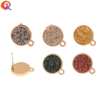 

Cordial Design 50Pcs 12*15MM Jewelry Accessories/Earrings Stud/Fabric Effect/Round Shape/Soft Pin/Hand Made/Earring Findings