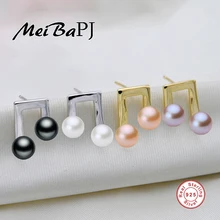 Серьги с натуральным жемчугом для женщин, высокое качество, серебро 925 пробы, музыкальные нотки, серьги, модный речной жемчуг, ювелирные изделия