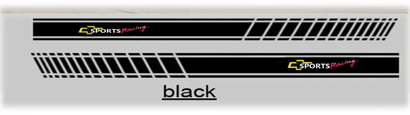 2 шт./лот наклейка на кузов автомобиля для Chevrolet Cruze Captiva Lacetti Aveo Orlando Epica Camaro - Название цвета: Черный