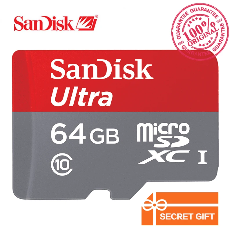  SanDisk Ultra micro SDHC/micro SDXC UHS-I Memory Card 16GB 32GB 64GB 80MB/s TF Card For Smartphone&Camera 