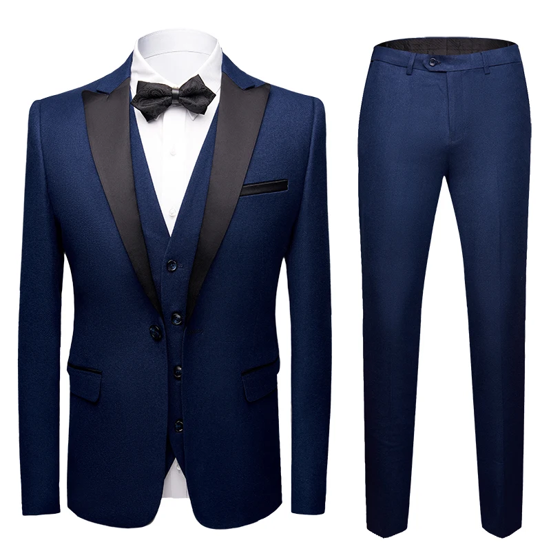 Хаки заостренный лацкан мужские свадебные костюмы смокинг Slim Fit ...