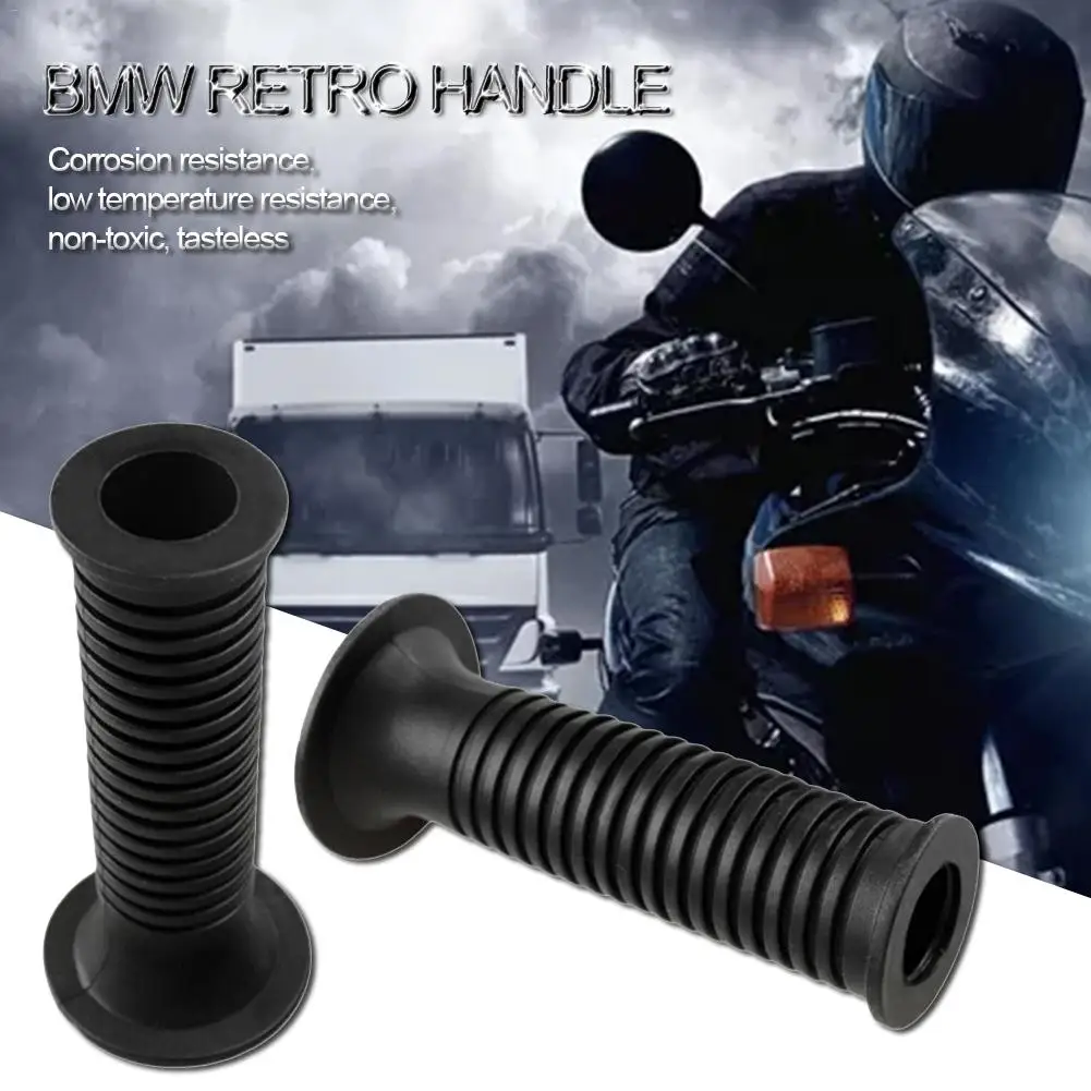1 пара ТПУ универсальные мотоциклетные резиновые ручки для руля для BMW F650GS F800GS R1200GS RT1200 Ретро руль мотобайка аксессуары