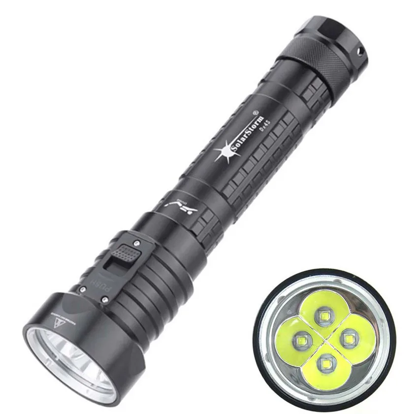 High Quality Diving Flashlight 4L2 Underwater Torch Brightness Waterproof 100m Light | Лампы и освещение