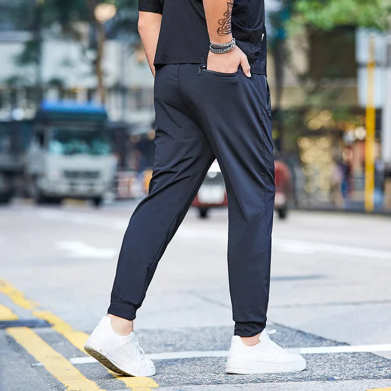 GXXH летние новые дышащие Большие размеры мужские брюки плюс размер 6XL мужские модные эластичные брюки Jogger повседневные штаны свободная посадка