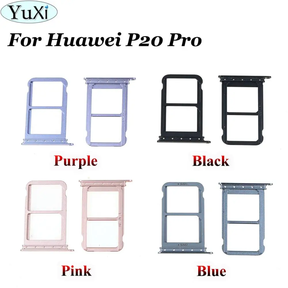 YuXi для Huawei P20/P20 Pro/P20 lite Nova 3e держатель лотка sim карты слот адаптер разъем две SIM