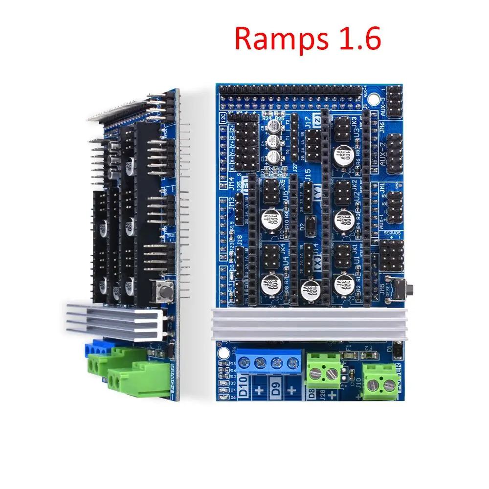 Ramps 1,6 обновление Ramps 1,4 Ramps 1,5+ A4988 DRV8825 Драйвер шагового двигателя+ Mega 2560 R3 Reprap Mendel+ 12864 ЖК-дисплей для 3d принтера