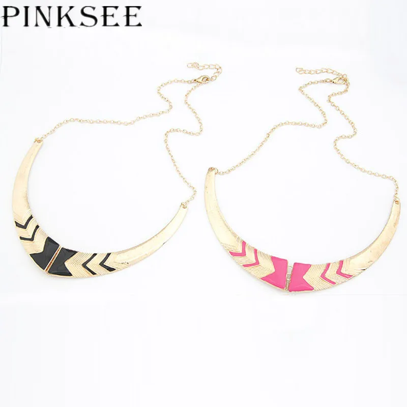 PINKSEE Punk Style Choker Collar Arrow Necklaces Retro Statement Necklace Women Fashion Jewelry Accessories | Украшения и