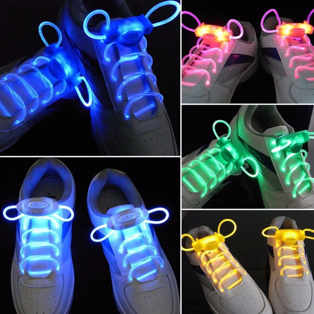 

1 Pair 80CM Led Light Glow Shoelace Glow Stick Flashing Colored Neon Shoelace Luminous Laces Party Worldwide sale