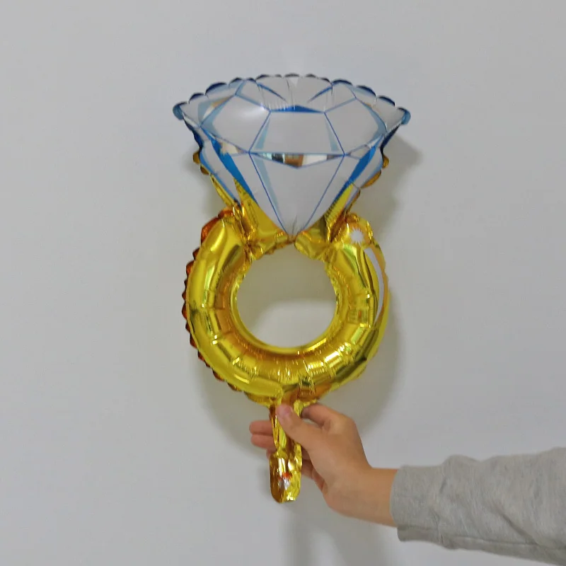 NEW mini Wedding Marriage Balloon Diamond Ring Foil Balloons Inflatable Decoration Helium Air Ball Birthday Party Toys | Дом и сад