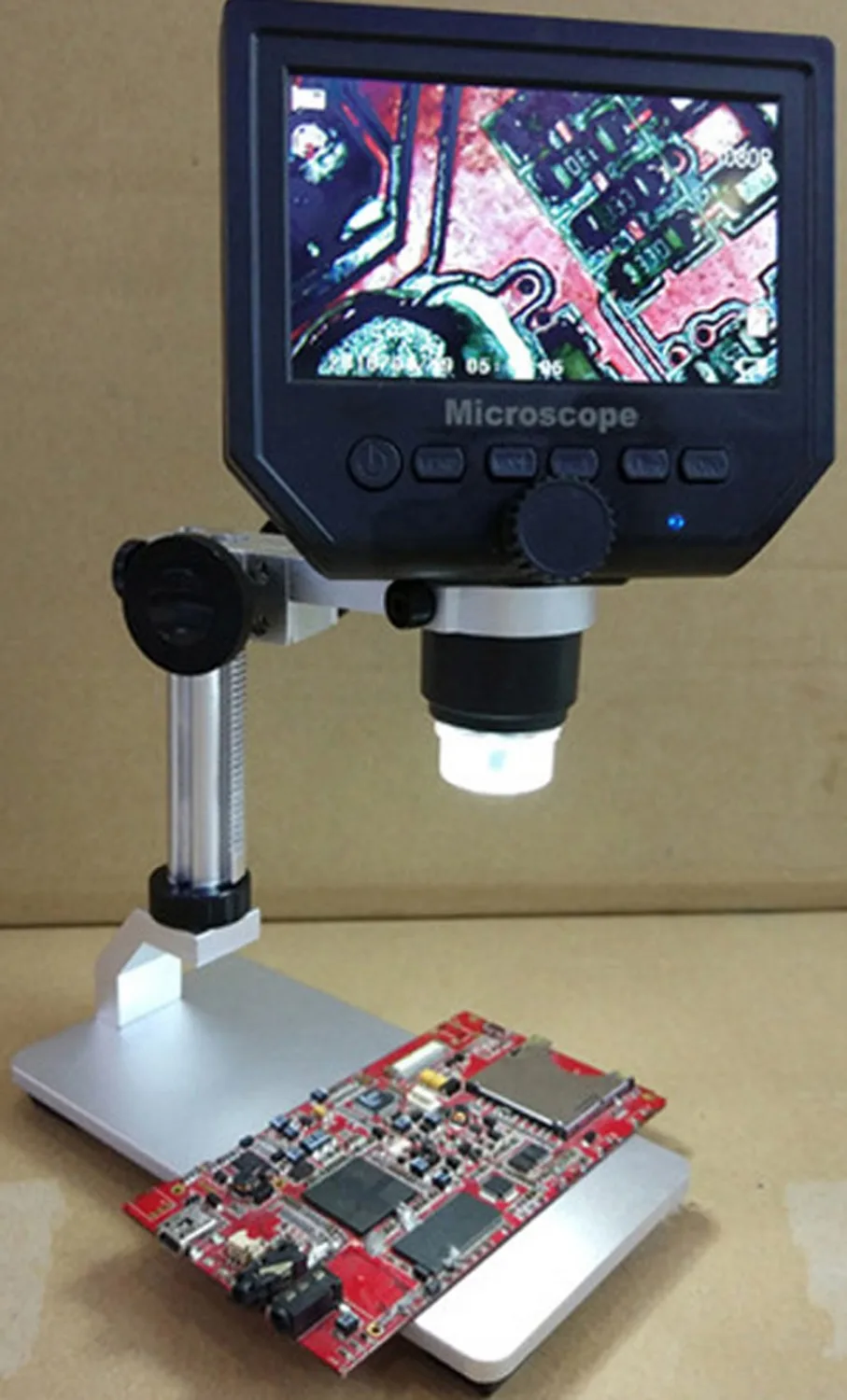 600X 3.6MP 4.3 inch HD LED digital microscope Mobile phone maintenance