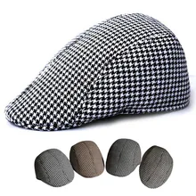 Осенне-зимний берет s унисекс Мужские шапки мальчик остроконечная шляпа для гольфа плоский берет льняной плоский берет