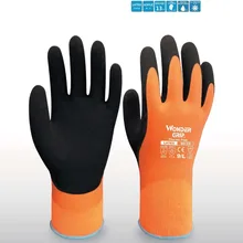 Холодное хранение назначение водонепроницаемые защитные перчатки 10 пар теплые зимние анти Холодостойкие рабочие перчатки